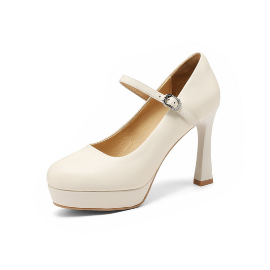 Vintage Mary Jane Platform Pumps with Stiletto Heel